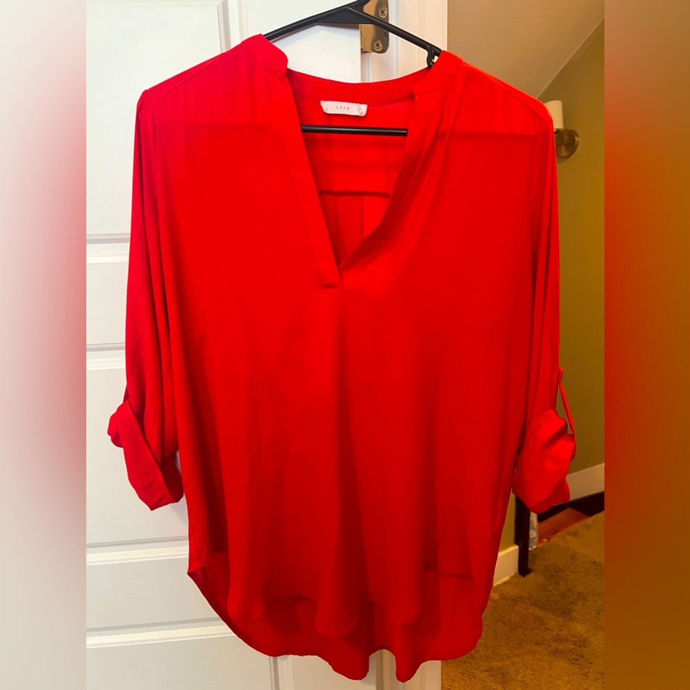 Red Portofino Blouse